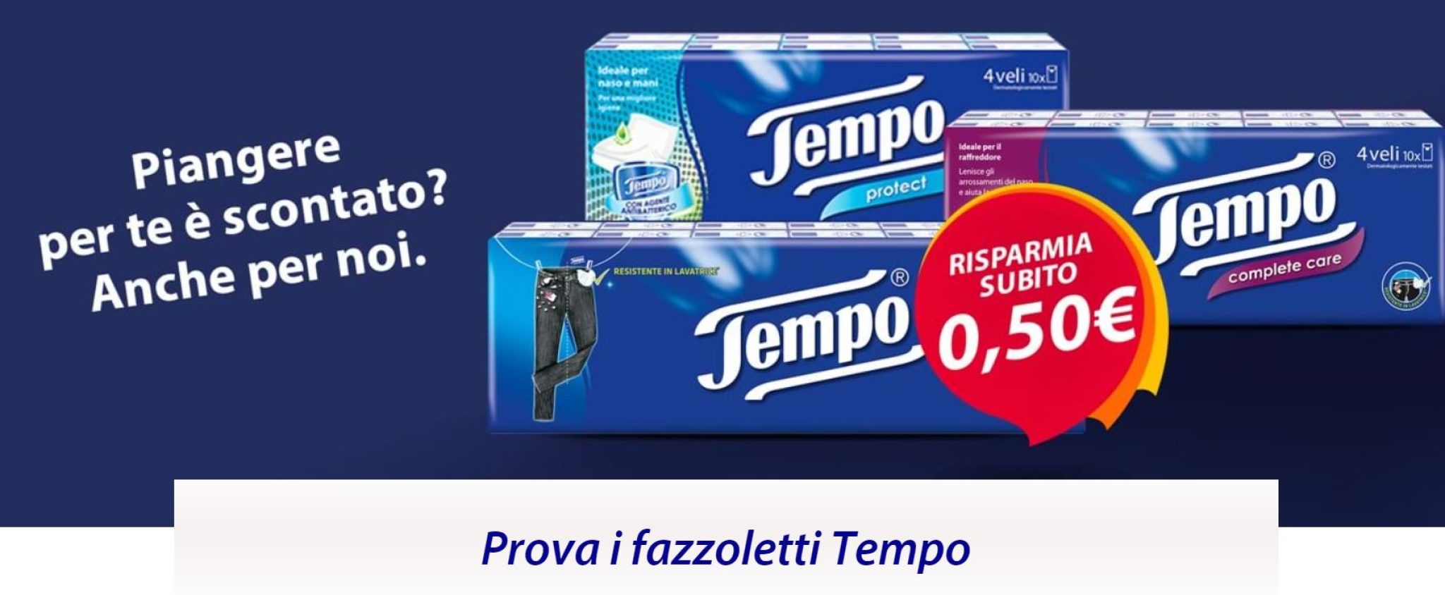 Come scaricare i buoni sconto per i fazzoletti Tempo
