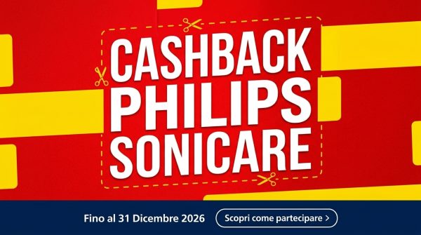 Cashback Philips Sonicare: come ricevere fino al 40% di rimborso su spazzolini e idropulsori