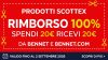 Cashback Scottex Bennet: acquista 20 euro e ricevi 20 euro di rimborso