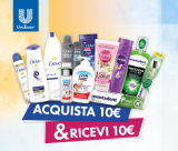 Con il cashback “Acquista&Ricevi” ottieniamo un rimborso di 10 Euro con i prodotti Unilever per la cura della persona