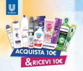 Con il cashback “Acquista&Ricevi” ottieniamo un rimborso di 10 Euro con i prodotti Unilever per la cura della persona