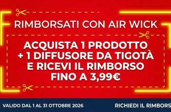 Air Wick ti rimborsa il diffusore da Tigotà: come riceverlo quasi gratis