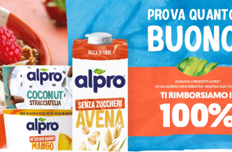 Alpro Cash Back 2025: rimborso di 2 prodotti di cui un’alternativa vegetale allo yogurt