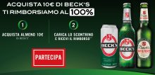 Torna lo spendi e riprendi sulla birra con il Cashback Beck’s 2023