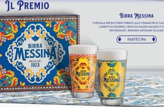 Ricevi gratis i bicchieri decorati tributo alle maestranze siciliane con birra Messina