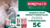 Borotalco ti rimborsa: cashback di 5 Euro acquistando 10 Euro di prodotti Borotalco di cui un deodorante
