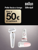 Braun Cashback Estate: ricevi il rimborso di 20, 40 o 50 Euro acquistando un epilatore Braun Silk-èpil