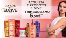 Cashback Elvive: acquista da Acqua & Sapone e ricevi il rimborso di 2 prodotti Elvive