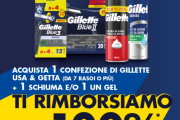 Torna il Cashback Gillette usa e getta: rimborso fino a 15 Euro