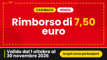 Cashback Henkel wave ii 2026: rimborso di 7,50 euro sulla spesa