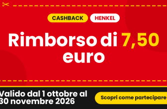 Cashback Henkel wave ii 2026: rimborso di 7,50 euro sulla spesa