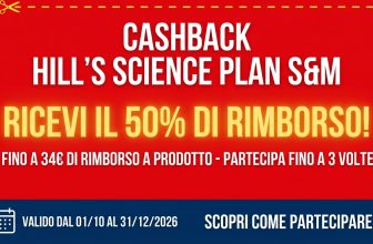 Cashback Hill’s Science Plan Small & Mini: come ricevere il 50% di rimborso sul cibo per cani