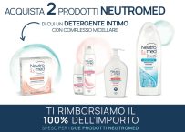 Cashback Neutromed 2021: come ricevere il rimborso di 2 prodotti di cui un detergente intimo
