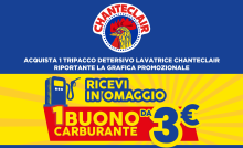 Chanteclair torna a regalare un buono carburante acquistando il detersivo per lavatrice