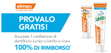 Proviamo gratis il dentefricio Elmex Junior o Bimbi con questo cashback