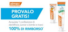 Proviamo gratis il dentefricio Elmex Junior o Bimbi con questo cashback