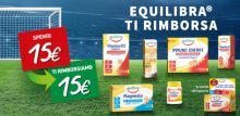 Equilibra ti rimborsa: ricevi 15 Euro di cashback