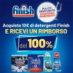 Finish “Pulito assicurato, scontrino rimborsato”: come ricevere il 100% di rimborso