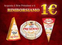 Cashback di 1 Euro acquistando Brie Prrèsident, scopri come