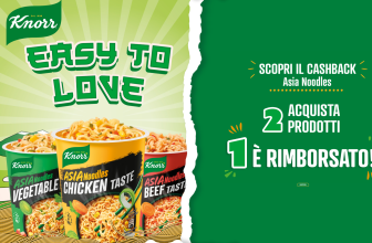 Cashback Knorr Noodles: come ricevere il rimborso del prodotto più caro