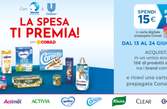 Con Danone e Unilever, la spesa ti premia – PROMOC: torna lo spendi e riprendi Conad