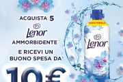 Lenor vinci buoni spesa: ricevi un buono spesa 10 Euro acquistando 5 ammorbidenti