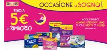 Cashback “Occasioni da sogno”: ricevi 5 Euro di rimborso acquistando Lines e Tampax