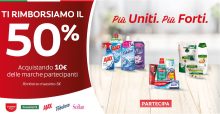 Più uniti più forti – Carrefour: rimborso di 5 Euro con i prodotti Colgate, Palmolive, Sanex, Fabuloso, Ajax e Soflan