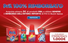 Detersivo lavastoviglie e additivi 100% rimborsati con Pril