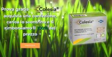 Provami gratis Colesia: ricevi il rimborso dell’integratore alimentare