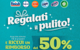 Regalati il pulito: ricevi il 50% di rimborso di Finish, Napisan, Sole, Calgon, Vanish e AirWick