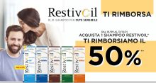 Restivoil ti rimborsa: riprendi il 50% di quanto speso per l’acquisto dello shampoo