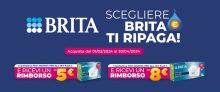 Con il cashback “Scegliere Brita ti ripaga” ricevi 5 o 8 Euro di rimborso acquistando i filtri