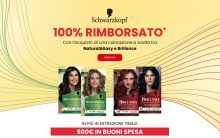 Come ottenere buoni spesa con il cashback Schwarzkopf 100% rimborsato Natural &Easy + Brillance