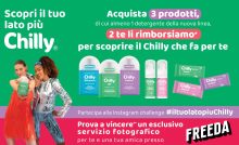 Cashback “Scopri il tuo lato più Chilly”: ricevi il rimborso di 2 prodotti Chilly acquistandone 3 di cui un detergente intimo
