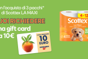 Scottex ti regala 10€ da Esselunga: ecco come avere la gift card