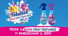 Scopri il nuovo spray Fabuloso: eccezionale spendi e riprendi del profumatore spray