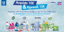 Eccezionale rimborso di 10 Euro sui prodotti Coccolino, Cif, Lyso+Form e Svelto da Acqua&Sapone