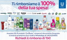 Cashback Unilever “Ti rimborsiamo il 100% della tua spesa”: come ricevere il rimborso