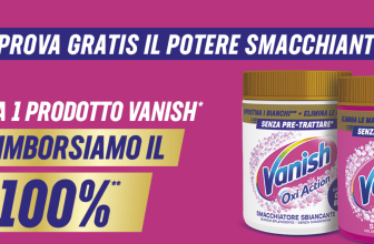 Vanish provami gratis: ricevi il rimborso completo fino a 13 euro